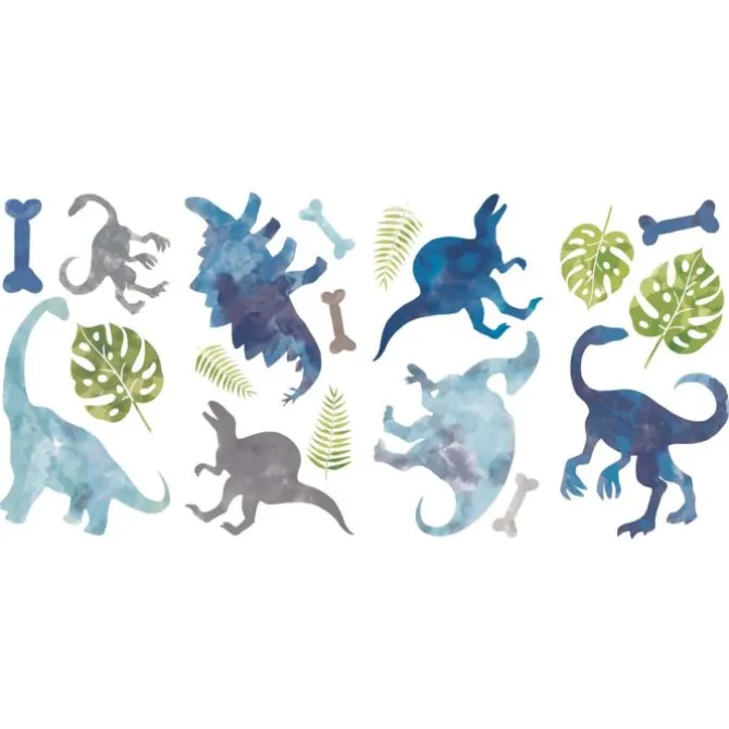 Watercolor Dinosaur Wall Decals
