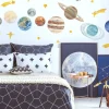 Watercolor Planets Giant Wall Decals