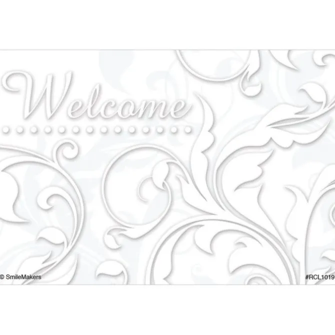 Welcome Floral Swirls Recall Cards