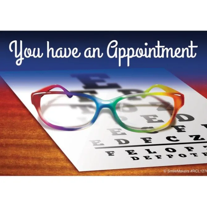 You Have an Appointment Glasses Recall Cards